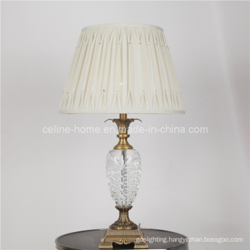 Crystal Table Lamp with Silk Shade (82126)